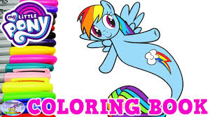 My Little Pony Coloring Book Rainbow Dash Mermaid Sea Pony Mlp Surprise My Little Pony Coloring Coloring Books My Little Pony