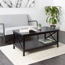 Free 2 Day Shipping Buy Better Homes Gardens Coffee Table Clayton X Side Black Finish At Walmart Com In 2020 Coffee Table Garden Coffee Table Home