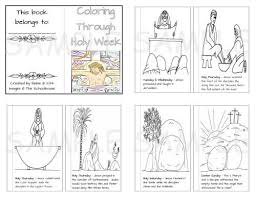 Coloring Through Holy Week Holy Week Printable Coloring Book Easter Coloring Book