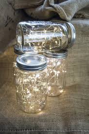 Wide Mouth Mason Jar Fairy Lights Perfect Table Decor For Rustic Weddings Htt Homemade Wedding Decorations Mason Jar Fairy Lights Simple Wedding Centerpieces