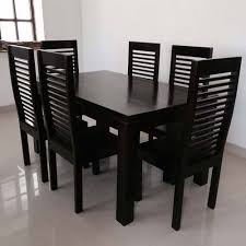 Wood & hard surface furniture. Black Wooden Dining Table Set Rs 15500 Set Fair View Furniture Id 15919896155