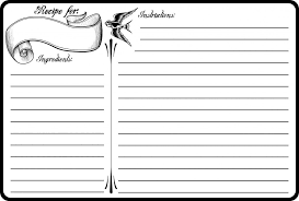 Classic Tattoo 4x6 Recipe Card Free Printable Recipe Cards Printable Free Bridal Recipe Cards Printable Recipe Cards