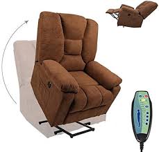 Beautiful Power Lift Massage Recliner Chair For Elderly With Heat And Massage Linen Re Brown Furniture Living Room Modern Leather Sofa Leather Sofa Living Room