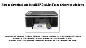 How To Download And Install Hp Deskjet F4100 Driver Windows 10 8 1 8 7 Vista Xp Youtube