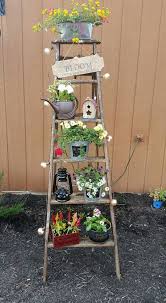 Pin By Dawn Haglund Polley On Gardening Vintage Garden Decor Garden Ladder Vintage Garden