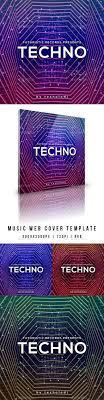 Techno Music Album Web Cover Template Psd Download Cover Template Techno Music Techno