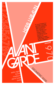 Avant Garde Typeface Typographic Design Typography Poster Design Typography Layout