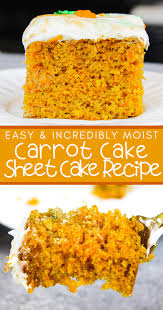 Carrot Cake Sheet Cake With The Best Cream Cheese Frosting Recipe In 2020 Carrot Sheet Cake Recipe Sheet Cake Chocolate Chip Recipes