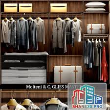 Wardrobe 732 Free 3d Model Clothingroom Cabinet Wardrobe Shelves Contemporary Bedroom Design Bedroom Design Contemporary Bedroom