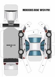 Mercedes Benz W124 Et Break Maquettes Benz E Class Paper Model Car Mercedes