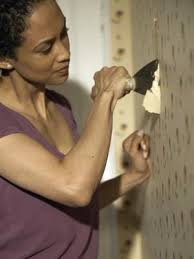 How To Paint Over Wallpaper That Has Been Applied Directly To The Drywall Removing Old Wallpaper Painting Over Wallpaper Remove Wallpaper Borders
