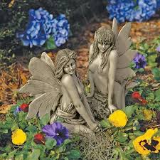 Design Toscano The Enchanted Garden Fairies Sculpture Marilee Walmart Com Fairy Statues Fairy Garden Enchanted Garden