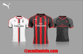 Choose the classic red and black home jersey as worn at the san siro or support i rossoneri on their. Revealed Ac Milan Puma Jersey 2018 Ac Milan News