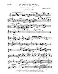 Six Epigraphes Antiques From Claude Debussy Buy Now In Stretta Sheet Music Shop