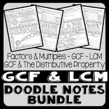 Looking For Engaging Notes That Maximize Class Time And Retention Doodle Notes Are Research Based And Comb Common Multiples Doodle Notes Least Common Multiple
