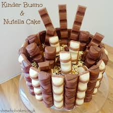 Kinder Bueno Nutella Cake She Who Bakes Nutella Cake Nutella Recipes Cake Cake Recipes Uk