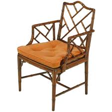 Hekman Chinese Chippendale Bamboo Form Armchair Chippendale Chairs Bamboo Chair Chinese Chippendale