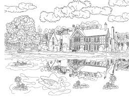 Beautiful Scenery Colouring Pages In The Playroom Coloring Pages Nature Coloring Pages Fall Coloring Pages