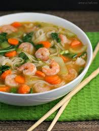 Asian Rice Noodle Soup With Shrimp Recipe Yummly Recipe Asian Soup Rice Noodle Soups Recipes