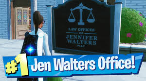 Before fans can go through this transformation, though, they must first hit level 29 on the battle pass and complete a series of jennifer walters awakening challenges. Visit Jennifer Walters Office As Jennifer Location Fortnite Awakening Challenge Youtube