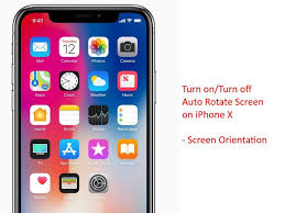 Turn On Turn Off Auto Rotate Screen On Iphone X Screen Orientation Iphone Tv App Turn Ons