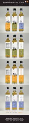 Olive Oil Sesame Oil Flax Oil Label Olive Oil Packaging Olive Oil Bottle Design Sesame Oil