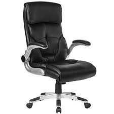 Executive Office Chair High Back Computer Chairs With Flip Up Arms Ergonomic Leather Chair With Headrest L Leather Chair Computer Chair Executive Office Chairs