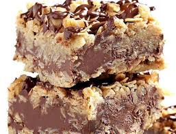 Recette Carres Au Chocolat Et A L Avoine Sans Cuisson Au Four Chocolate Oatmeal Bars Baked Caramel Desserts