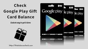 Check Google Play Gift Card Balance Google Play Gift Card Gift Card Balance Card Balance