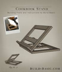 Build A Cookbook Stand Cook Book Stand Diy Cookbook Book Holders