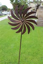Metal Windmill Wind Farm Wind Spinner Yard Stake Garden Stake Yard Art Ebay Metal Garden Art Garden Art Crafts Yard Art