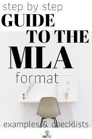 Mla Formatting Guide Examples And Checklists Mla Format Academic Essay Writing Upper Elementary Writing