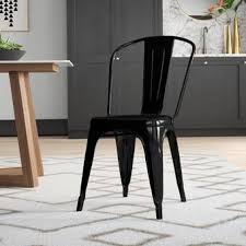 Williston Forge Linzy Metal Slat Back Side Chair Reviews Wayfair In 2020 Dining Chairs Metal Dining Chairs Solid Wood Dining Chairs