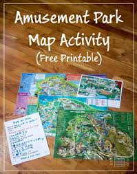 Amusement Park Map Activity For Kids Map Activities Travel Theme Classroom Kids Learning Activities