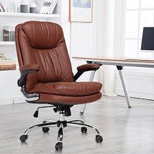 Yamasoro Ergonomic Office Chair With Flip Up Arms And Comfy Headrest Pu Leather High Back Computer Desk Office Chair Design Ergonomic Office Chair Office Chair
