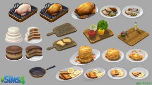 The Sims 4 Food By Deadxiii Sims 4 Kitchen Sims 4 Sims