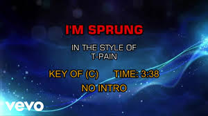 T Pain I M Sprung Karaoke Youtube