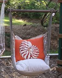 Orange Nautilus Hammock Swing Set Hammock Swing Orange Outdoor Pillows Swing Set