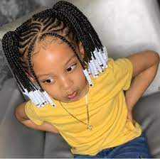 See which braided hairstyles can be used with cute beads. Pin By Style Me Hair And Beauty On Simspiration Black Kids Braids Hairstyles Kids Braided Hairstyles Kids Hairstyles Girls