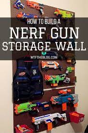 Here is a real simple diy nerf gun storage rack system for under $$20.00 bucks. Pin On Garage Organization