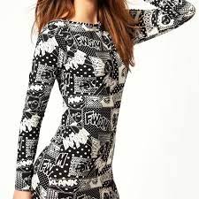 Bodycon dress is one of the items in the yakuza (franchise). Boohoo Dresses Comicsanime Print Longsleeve Bodycon Dress Poshmark