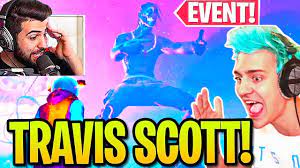 Exact details are not clear but its safe to say its probably a skin and some other stuff (as it is a set) pic.twitter.com/clhslfigwh. Ninja Streamers React To Travis Scott Concert Insane Fortnite Event Youtube