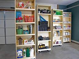 These diy garage storage shelves are a brilliant way of maximizing storage space. Diy Rolling Storage Shelves For The Garage Hgtv