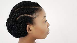 Ghana cornrows protective style simply elegant braids natural hairstyle. Goddess Braids On Natural Hair Finished Hairstyle Tutorial Part 4 Youtube