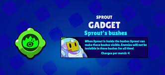All content must be directly related to brawl stars. Idea 2nd Gadget Idea For Sprout It S Support Gadget I Don T Know If It S Help Him Much Or No Brawlstars