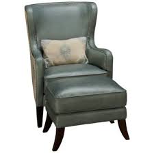 Leather club chair and ottoman. Simon Li Camden Simon Li Camden Leather Accent Chair Ottoman Jordan S Furniture