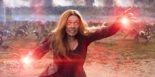 One of my favourite scenes in avengers: Elizabeth Olsen As Scarlet Witch In Avengers Infinity War Gww