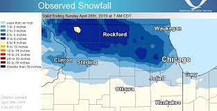 View our doppler 7 max collar counties weather radar map. April 27 2019 Latest Accumulating Snow In Chicago Rockford In 25 Years