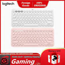 The k380 embraces an impressive number of platforms and lets you juggle up to three devices with ease. New Version Logitech K380 Wireless Bluetooth Keyboard Color White Pink Shopee Singapore