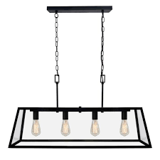 As a complement to our investigation on the best white kitchen faucets, here are our 10 favorites in black. Decor Living 4 Light Matte Black Kitchen Island Light Chandelier With Clear Glass Shade P113 4lt The Home Depot